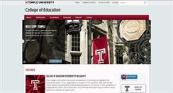 Desktop Screenshot of education.temple.edu