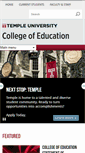Mobile Screenshot of education.temple.edu