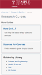Mobile Screenshot of guides.temple.edu