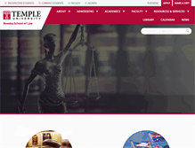 Tablet Screenshot of law.temple.edu