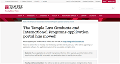 Desktop Screenshot of lawgradandintl.temple.edu