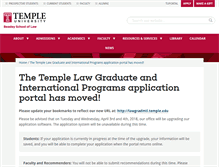 Tablet Screenshot of lawgradandintl.temple.edu