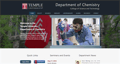 Desktop Screenshot of chem.cst.temple.edu