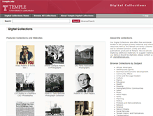 Tablet Screenshot of digital.library.temple.edu